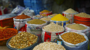 Food Items at Utako Market Abuja.